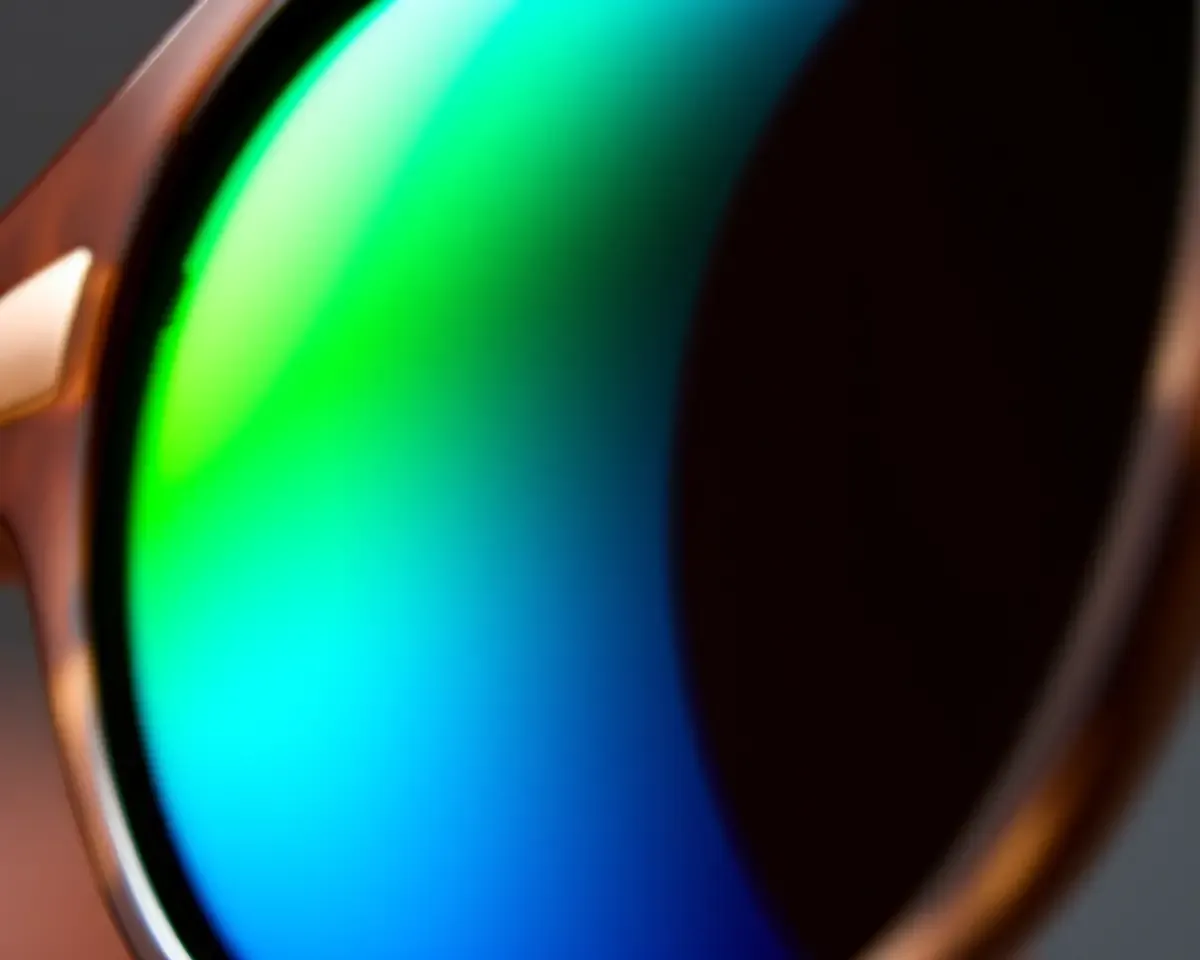 Close-Up of Sexxxy Sunglasses Lenses with Subtle Gradient Effect