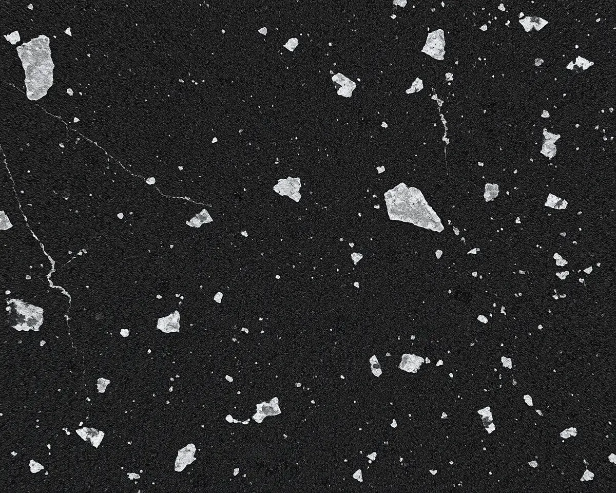 Close-up of Black Galaxy Granite Countertop with Subtle Sparkle