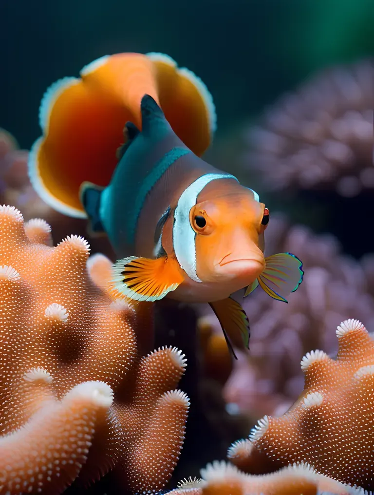 Clownfish and Sea Anemone's Colorful Symbiotic Relationship in Images