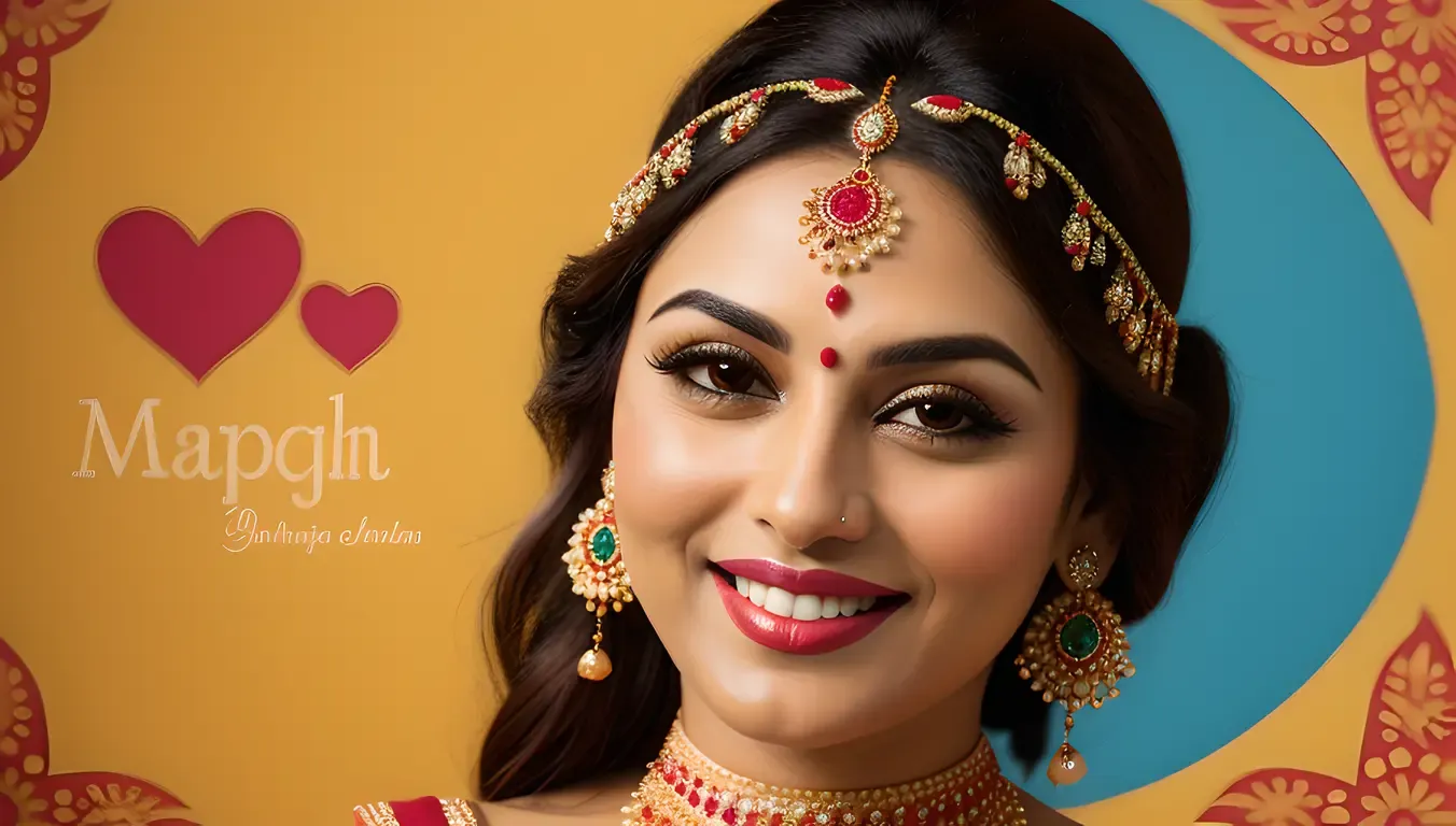Colorful Bhabhi Logo with Heart Symbol and Patterns