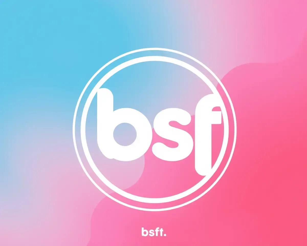 Colorful Stylized BSF Logo in Circular Shape