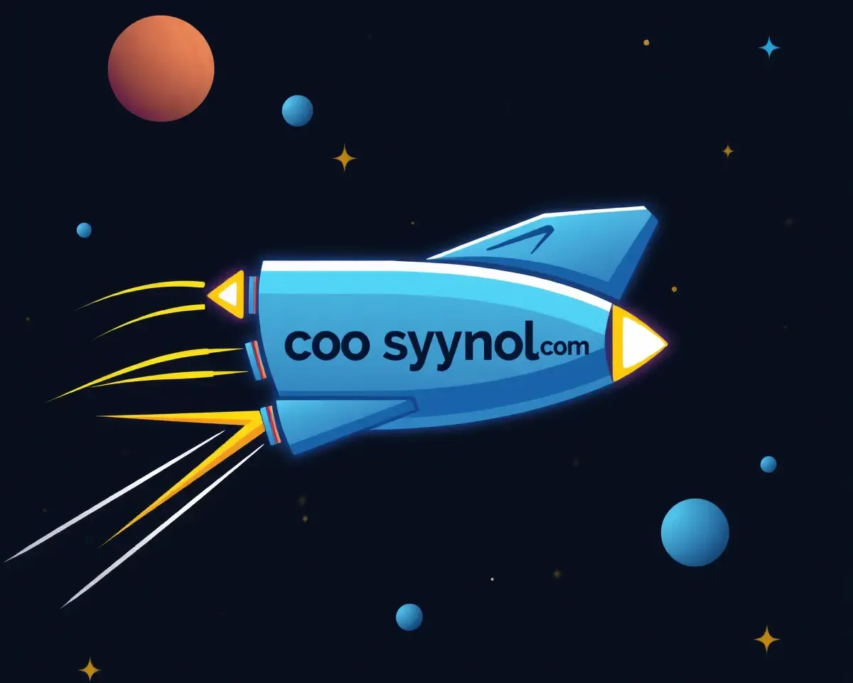 Coosymbol.com Icon as Futuristic Spacecraft