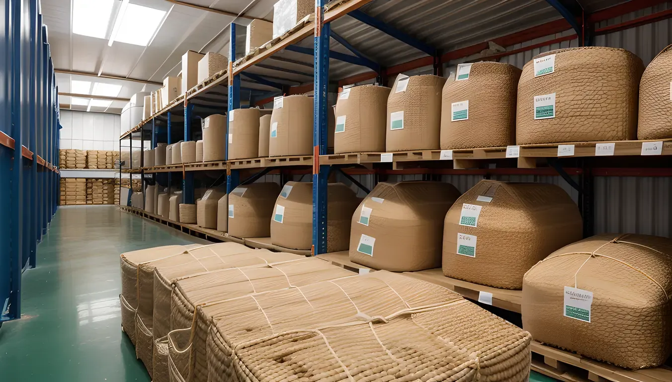Copra Storage Facility with Industrial Shelving