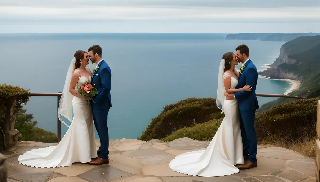 Couple's Oceanfront Pre-Wedding Shoot Highlights Commitment.