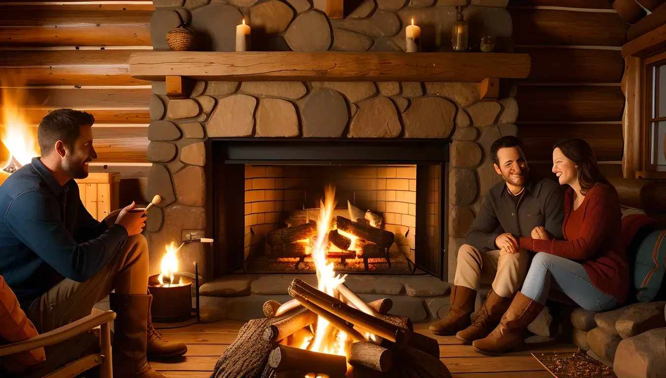Cozy Cabin Night for Husband and Wife