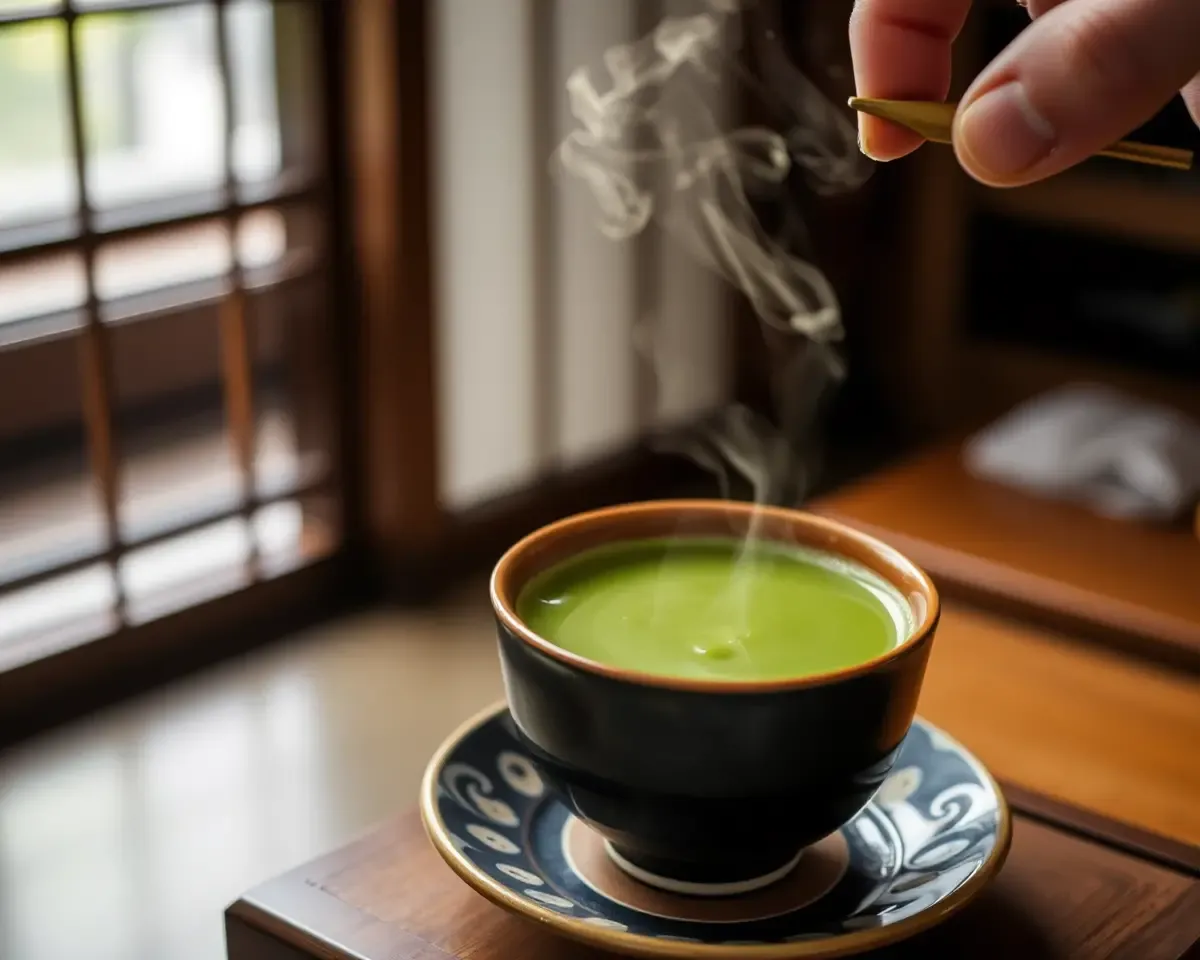 Cozy Kyoto Takiya Serves Steaming Matcha Tea