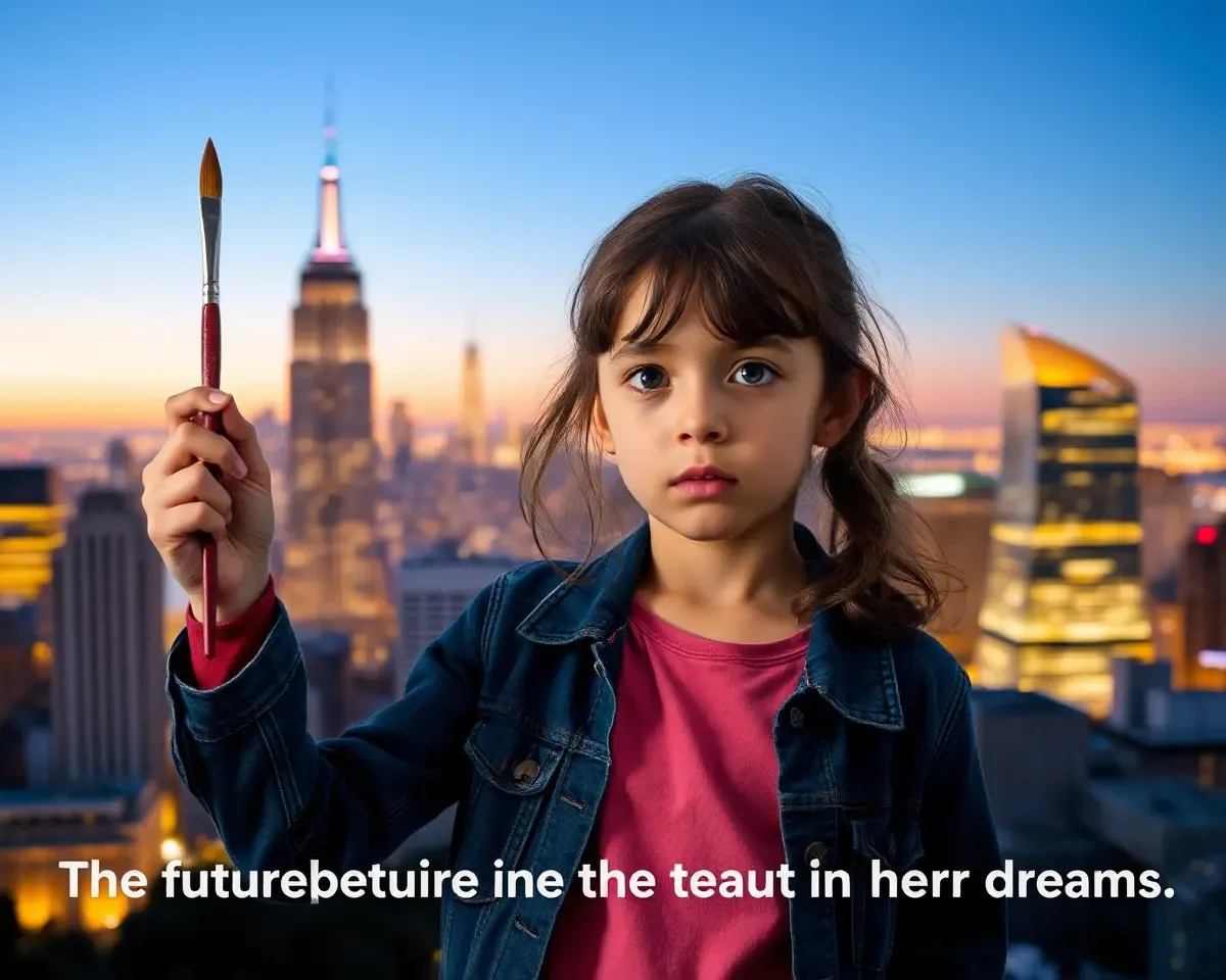 Creativity and Perseverance in a Bright City Skyline