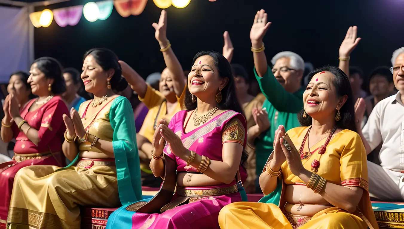 Cultural Festival Santoor Performance with Lively Energy
