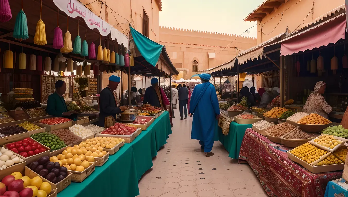 Cultural Immersion in Marrakech Market Photo
