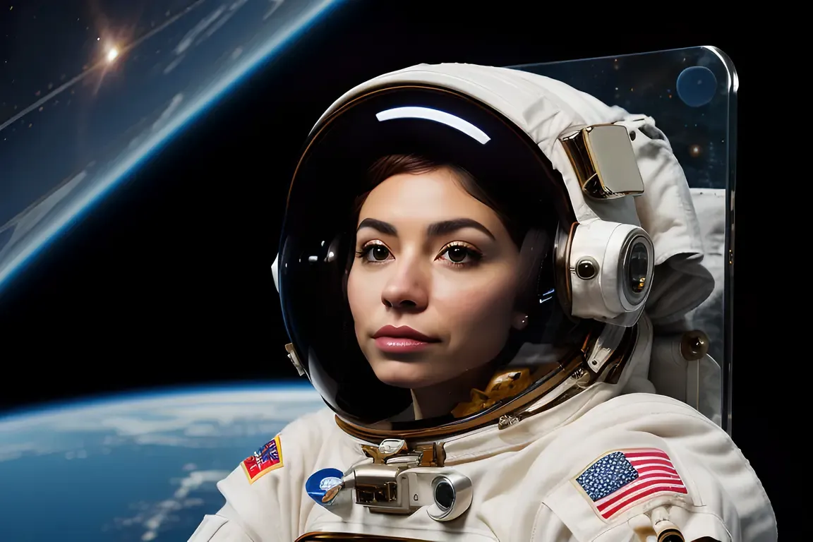 Curious Astronaut Explores Distant Galaxy Depths