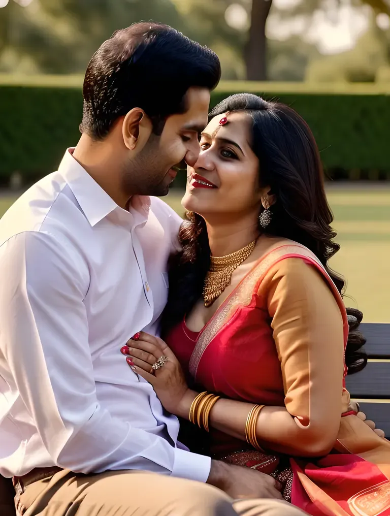 Cute Bhabhi and Husband's Loving Couple Moment