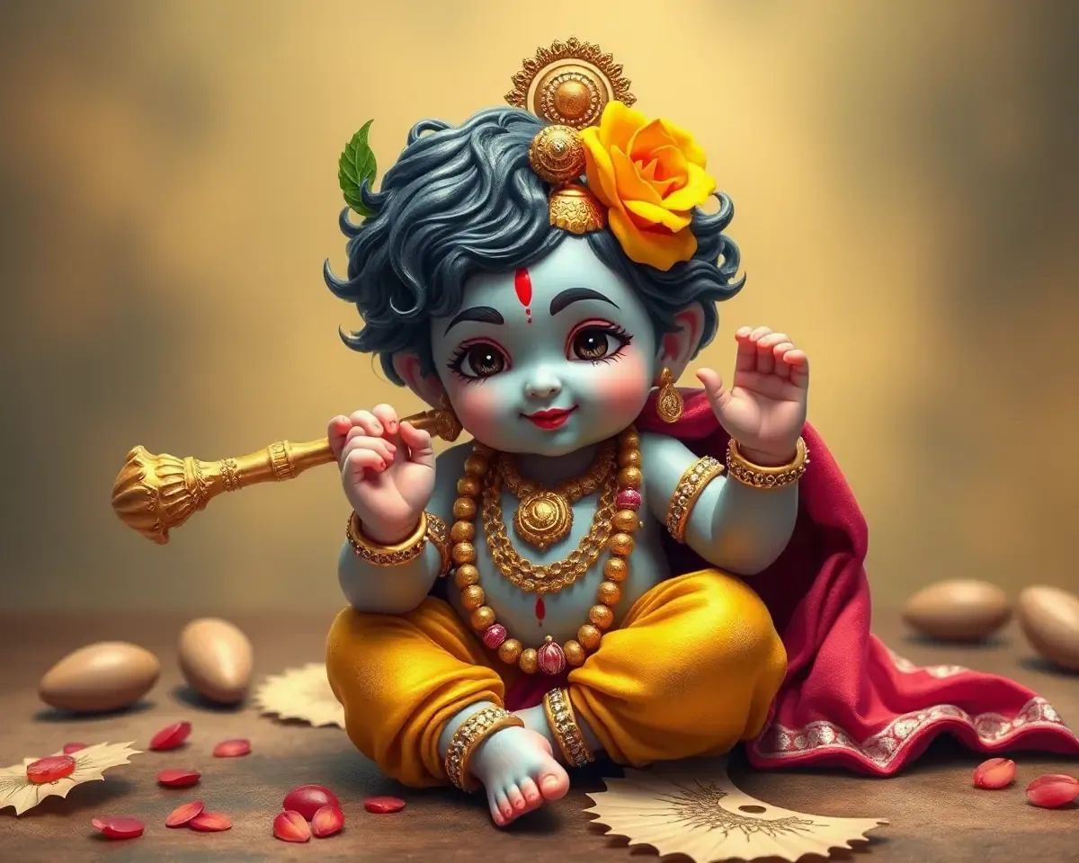 Cute Krishna Images for Devotional Purpose Only
