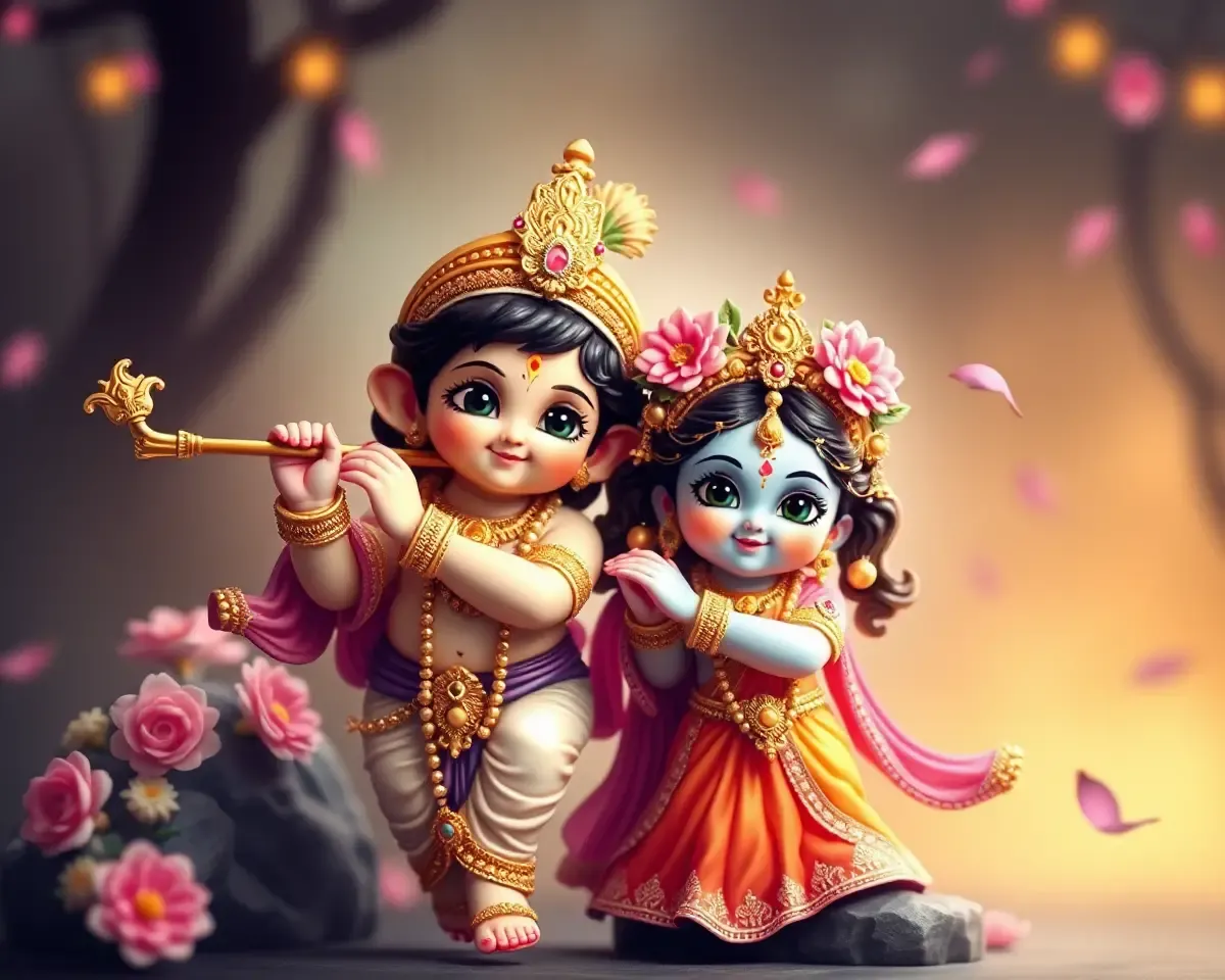 Cute Little Radha Krishna Images to Adore