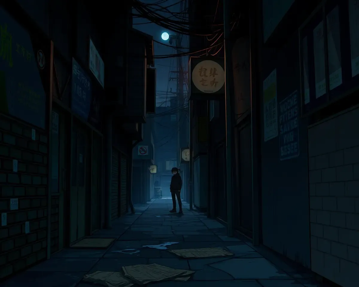 Dark Anime Villain Lurks in Shadows