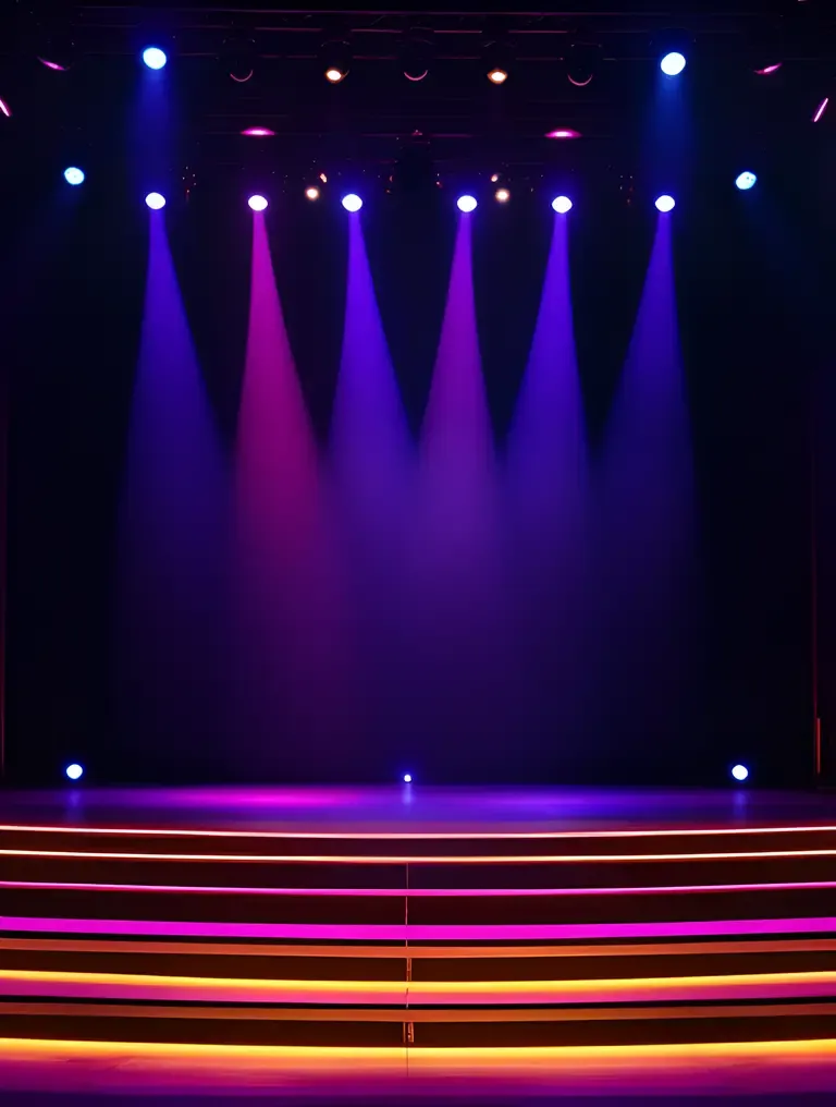 Deepa's Dramatic Stage Design with Bold Lighting