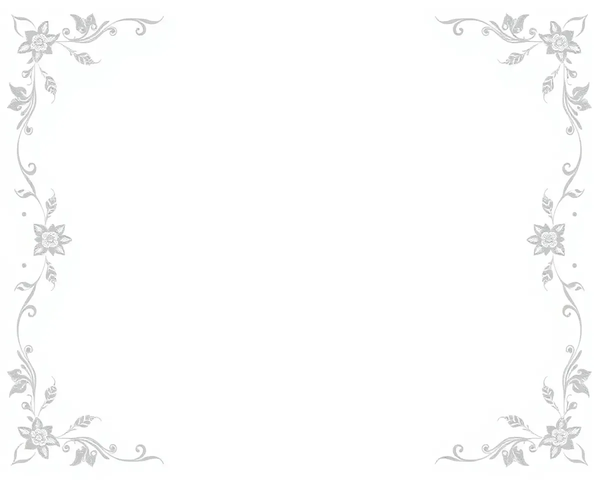 Delicate Elegant Floral Sambalpuri Border Design PNG