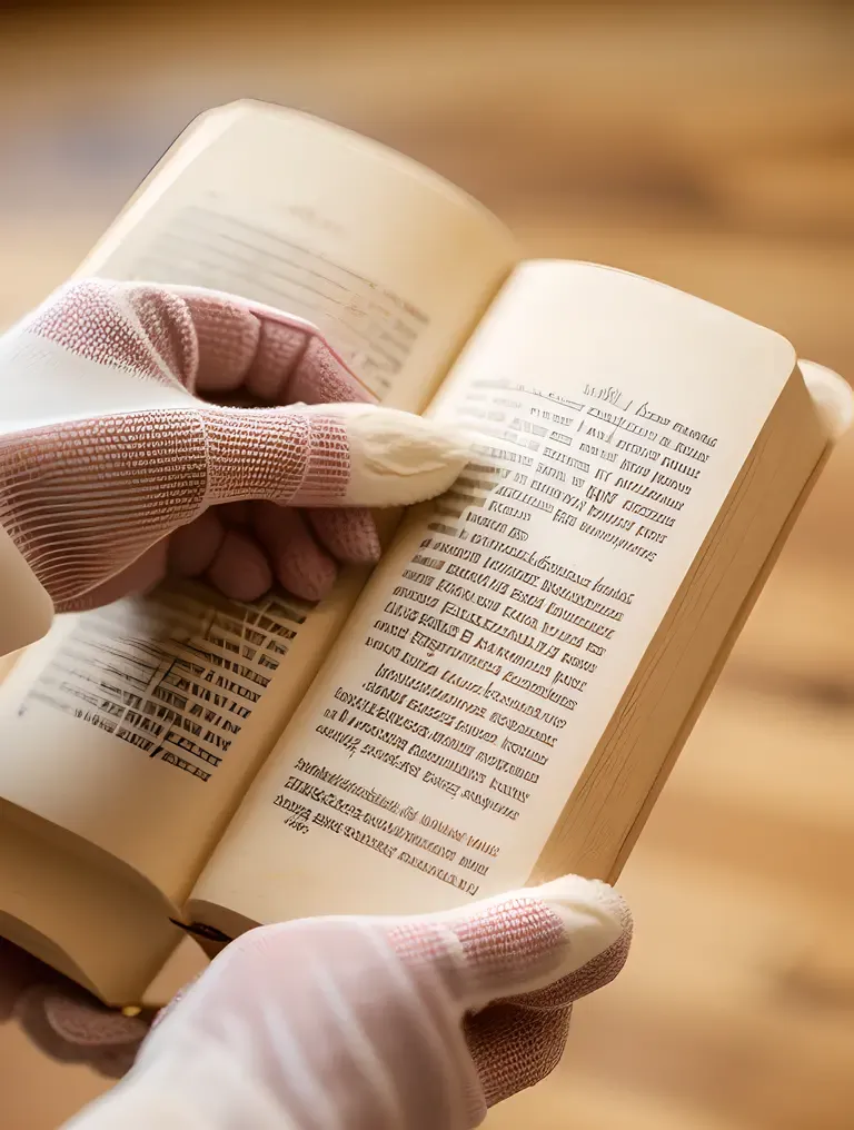 Delicate Granth Book Handling with Care