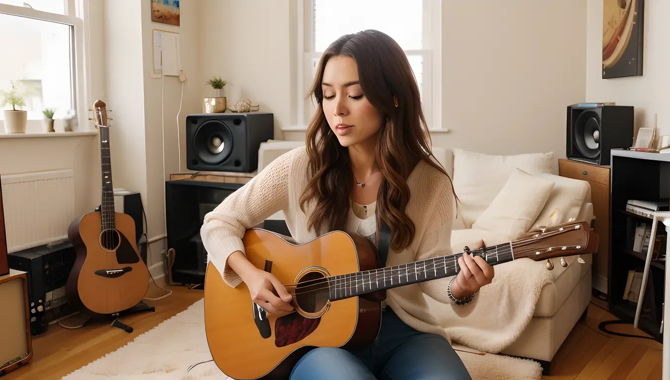 Determined Musician Perfects Craft Unflaggingly