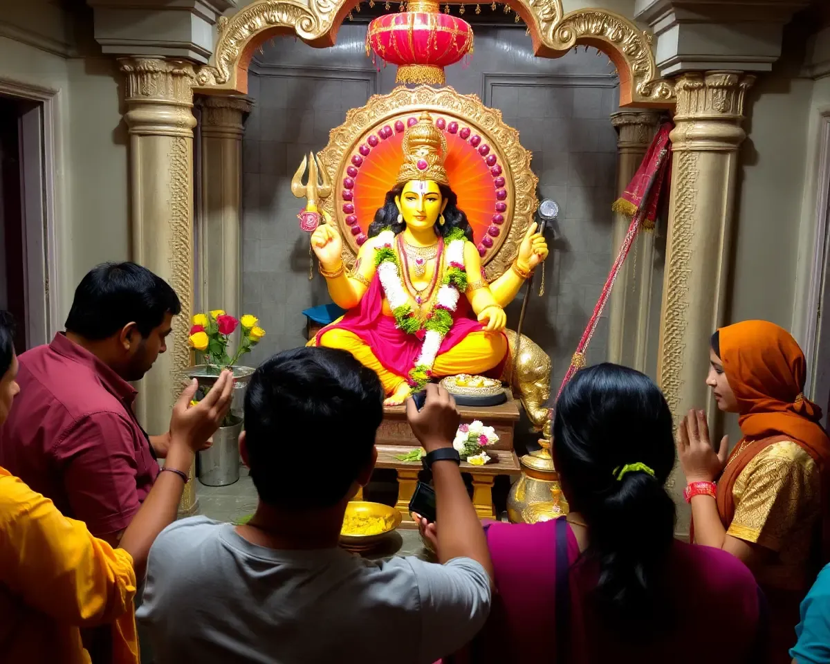 Devotees Offer Prayers to Mahadev at Temple
