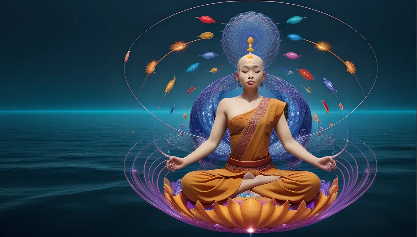 Digital AI Monk in Code Serenity