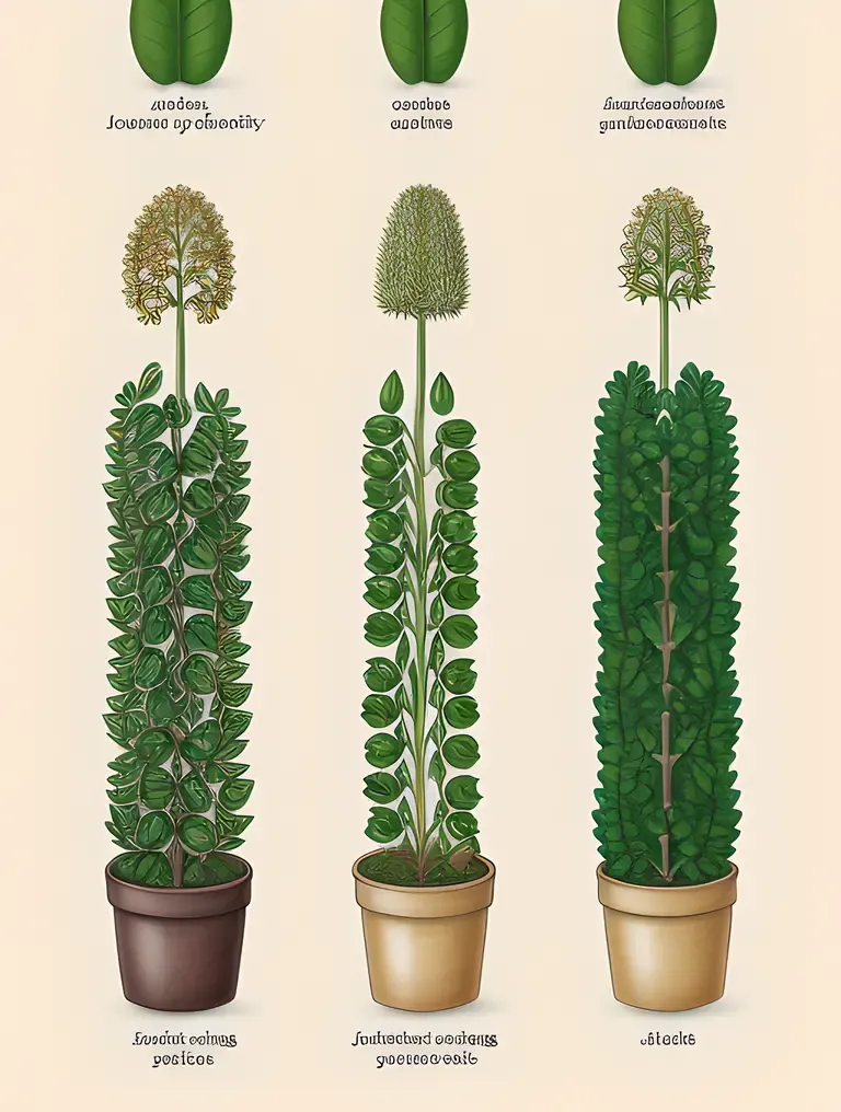 Drawing of Dicot Plant Life Cycle from Seed to Maturity