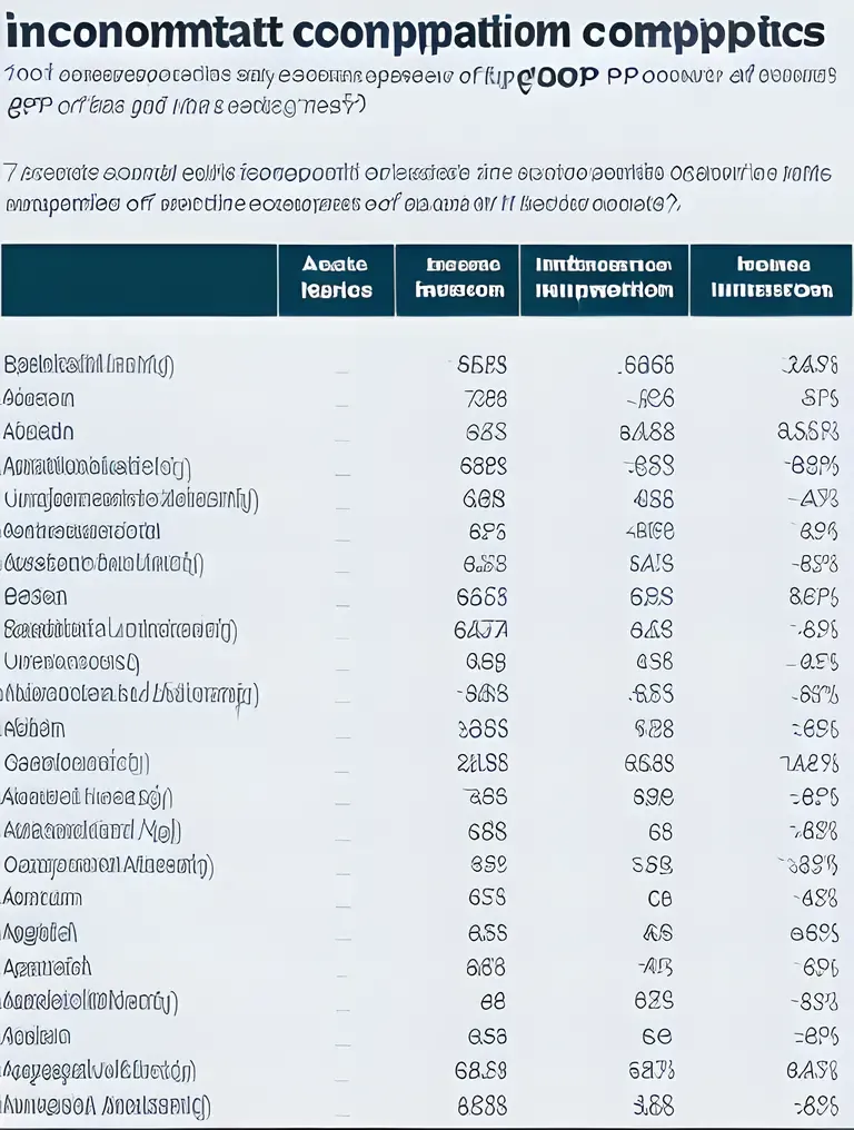 Economic Comparison and Analysis Illustrated with Chart Images