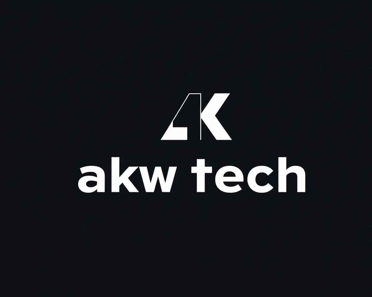 Edgy Tech Startup Logo in Modern AK Font Style