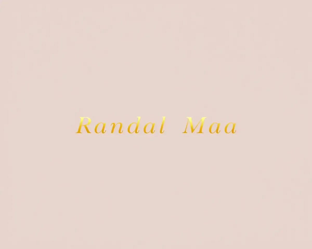 Elegant Design for Randal Maa's Invitation Card with Clean Font