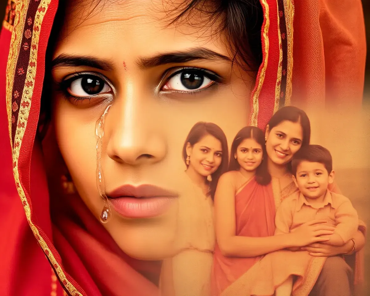 Faded Family Photo Haunts Sad Punjabi Woman