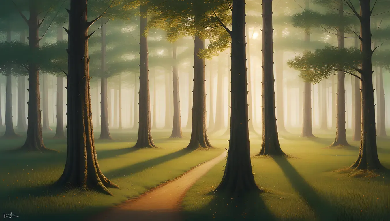 Fantastical Sapera Forest with Ethereal Glow