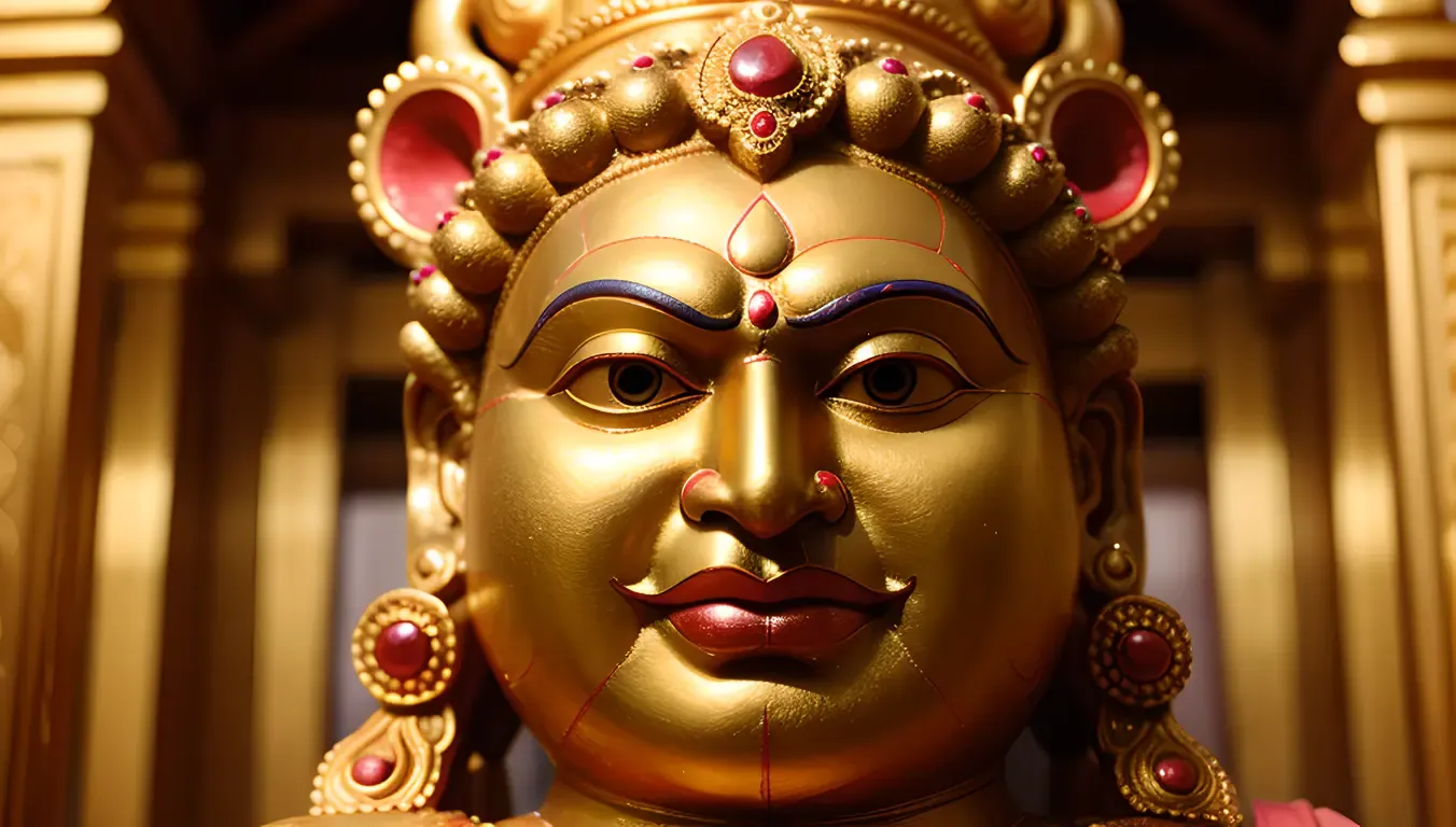 Fierce Lord Narasimha Idol in Ahobilam Temple