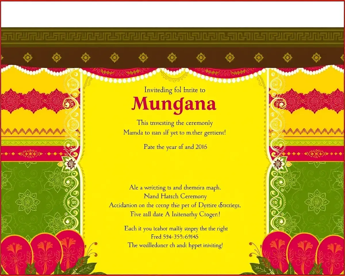 Free Download Indian-Inspired Mundan Ceremony Invitation Card