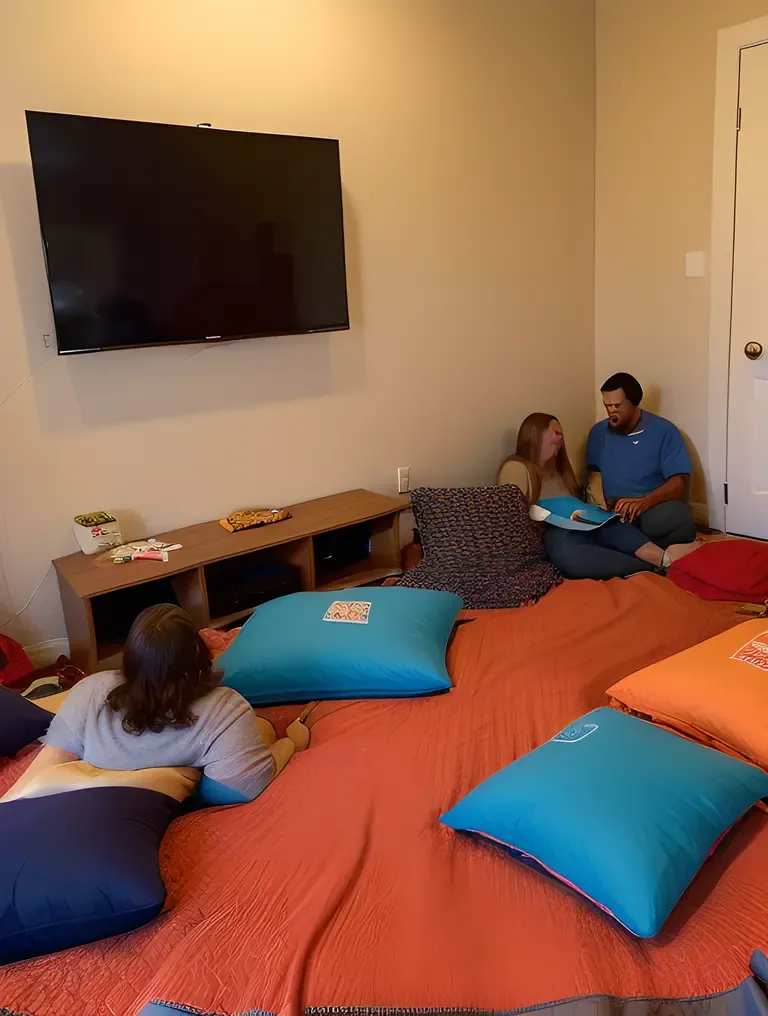 Friends Have Sleepover with Movie Night