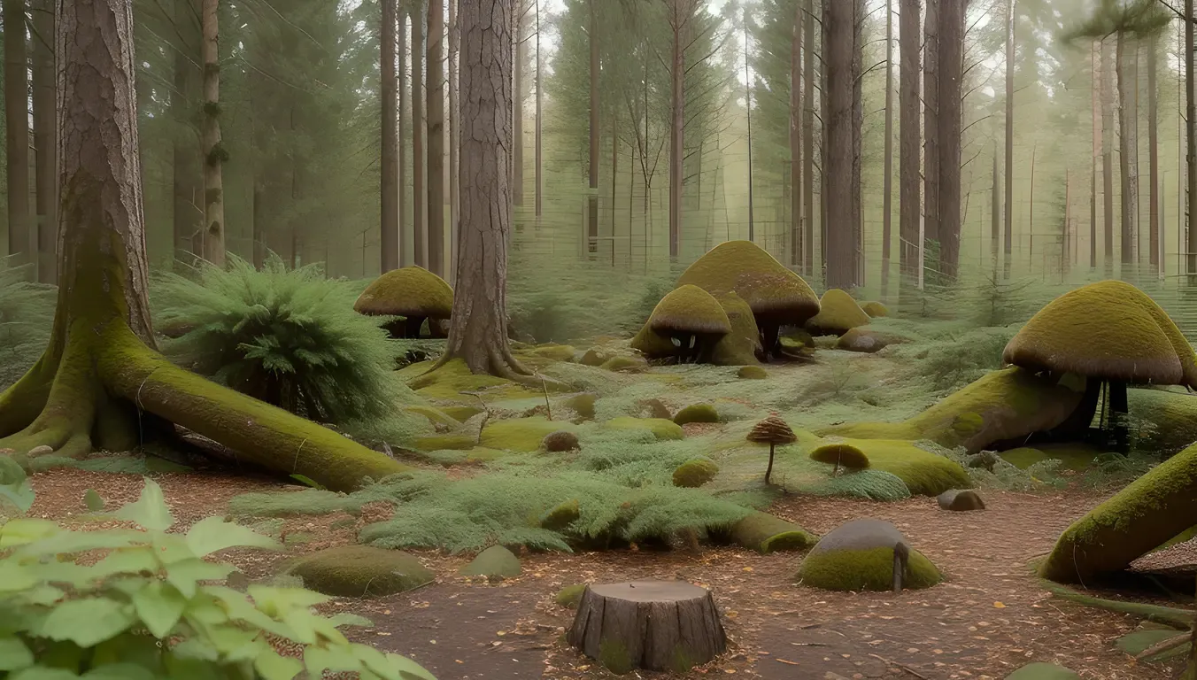 Fungi and Plants Form Complex Mycelium Network