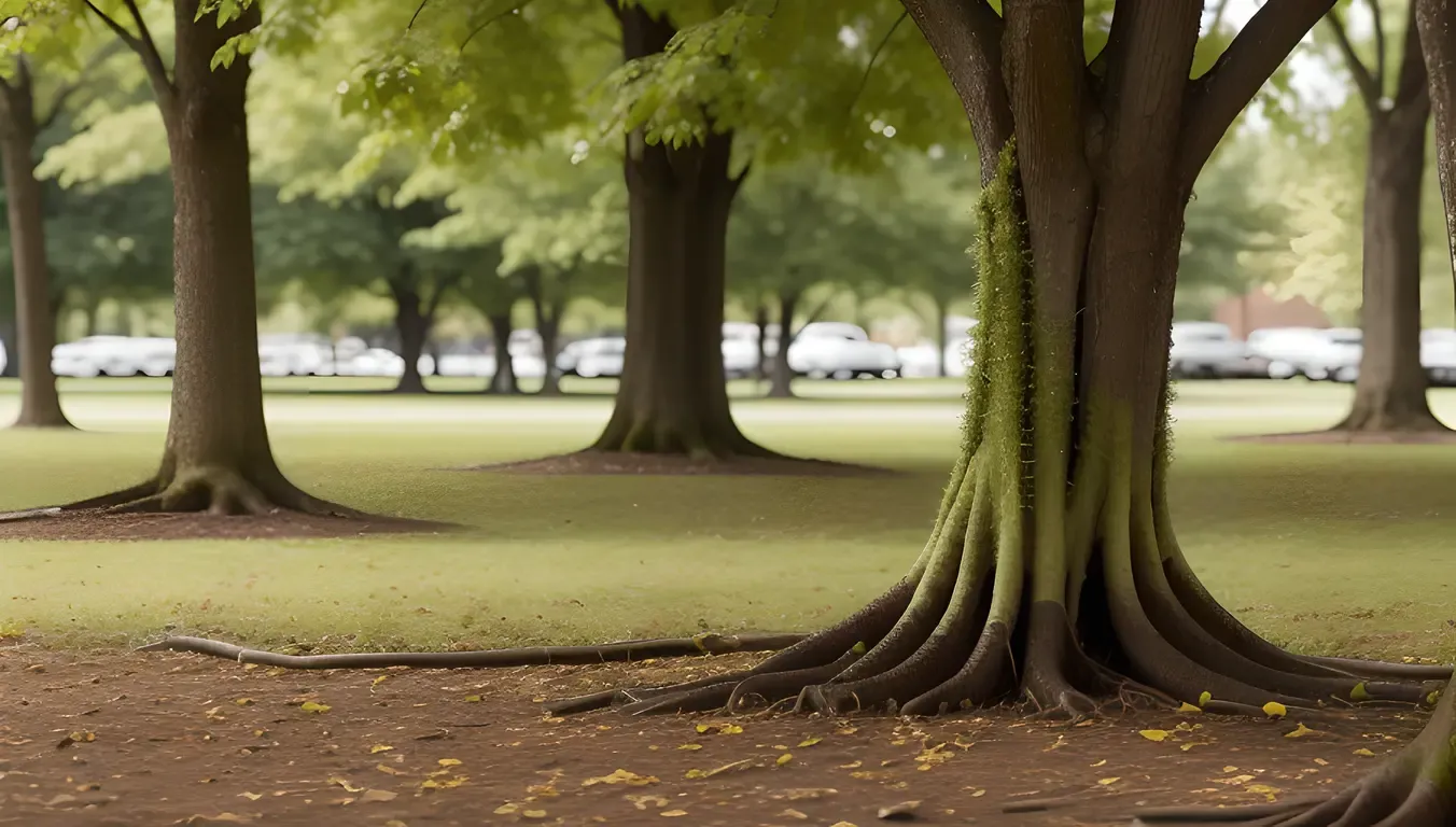 Fungus and Tree Roots: A Harmonious Mutualistic Bond