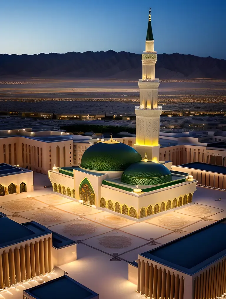 Futuristic Masjid Nabawi Expansion and Modernization Concept