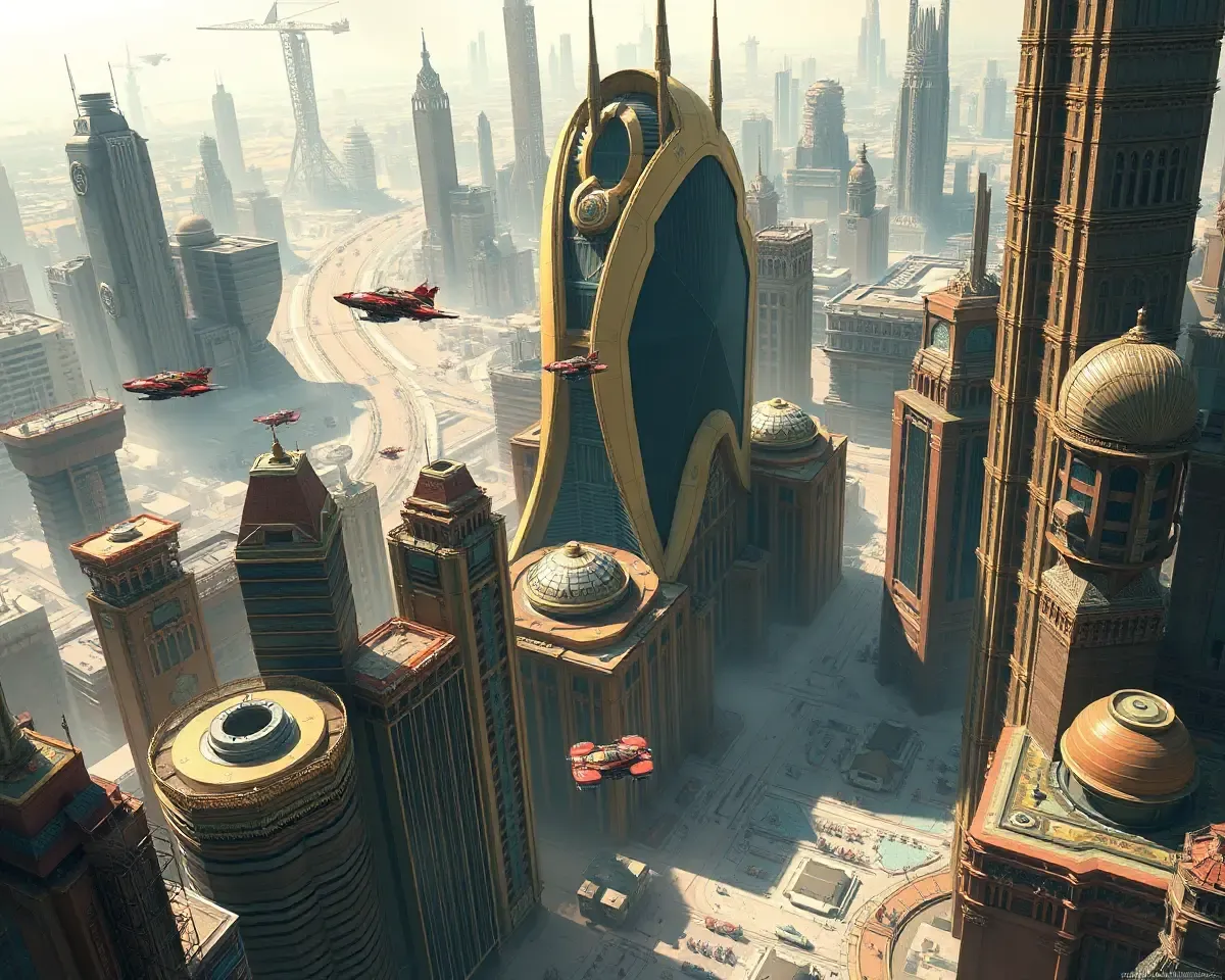 Futuristic Metropolis Inspired by Nexon's World
