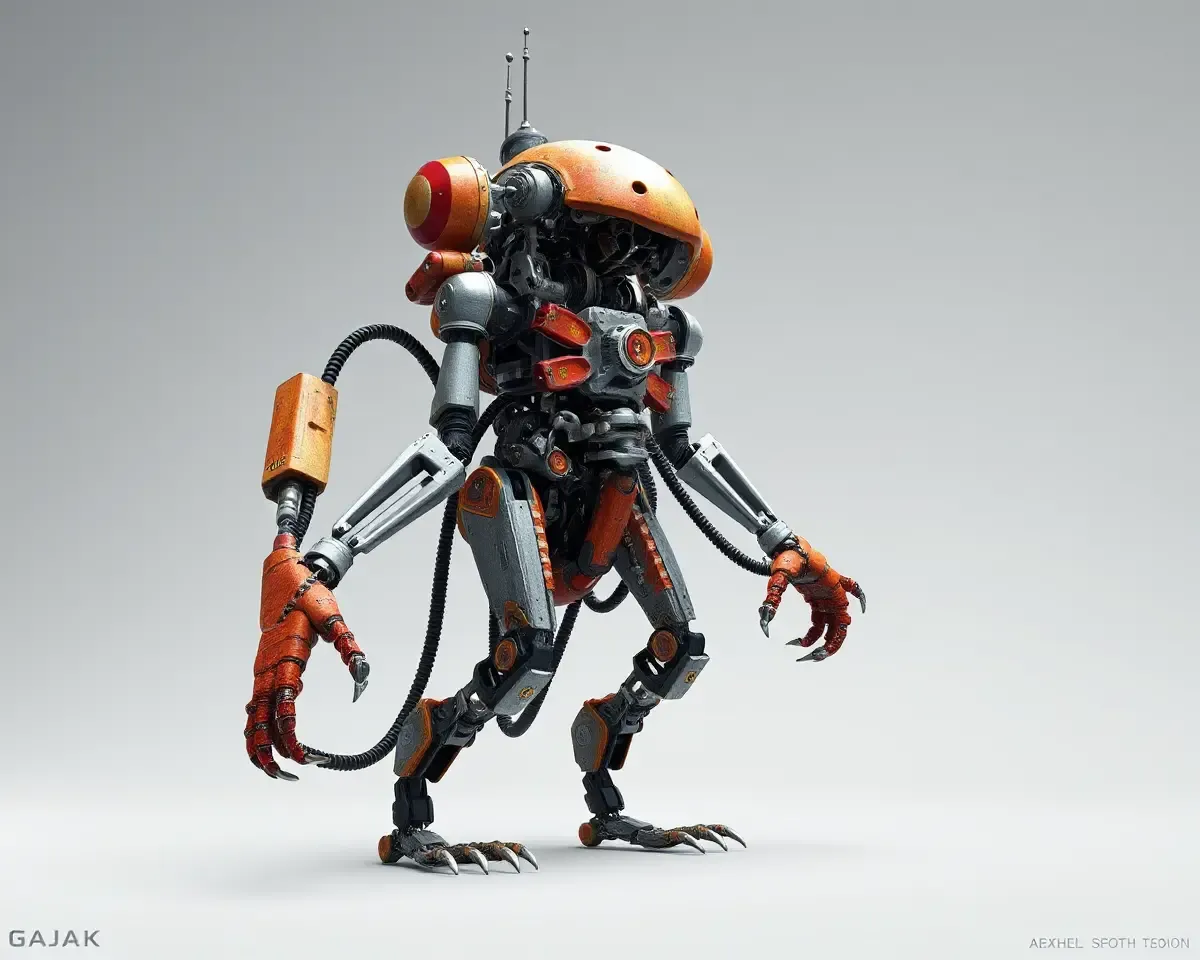 Gajak's Body Composed of Interconnected Mechanical Modules