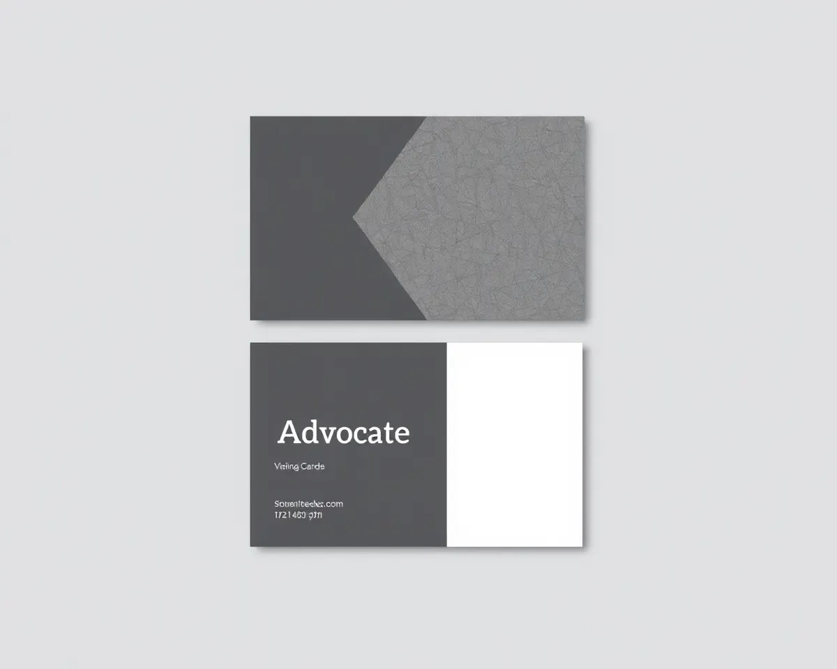 Geometric Pattern Advocate Visiting Card Design