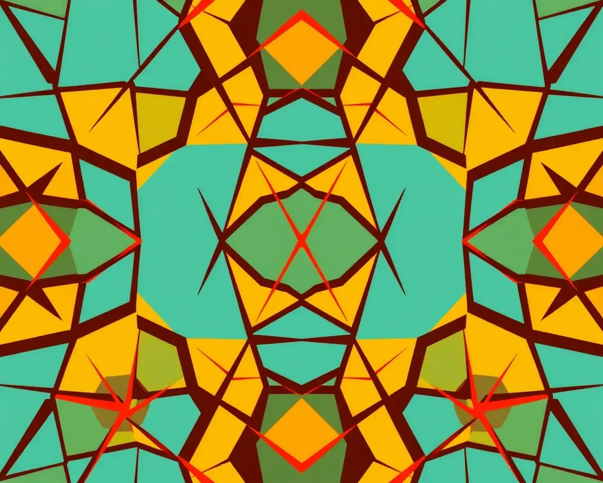 Geometric Pattern on Bold 8x12 Design