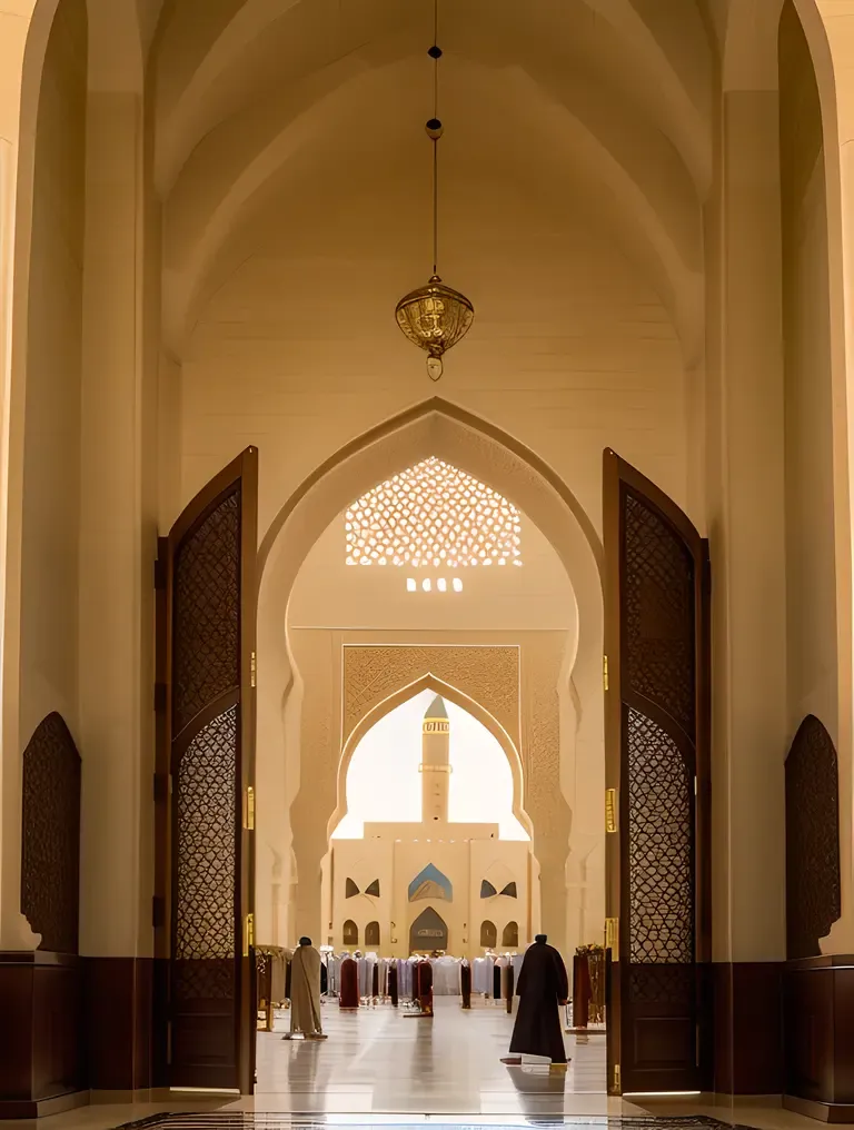 Grand Entrance of Masjid Nabawi in Medina