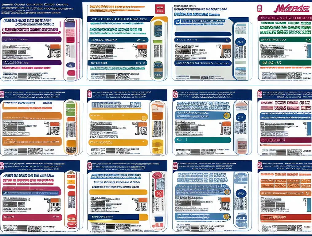 Grid Pattern of CDC Vouchers for Different Vaccination Types