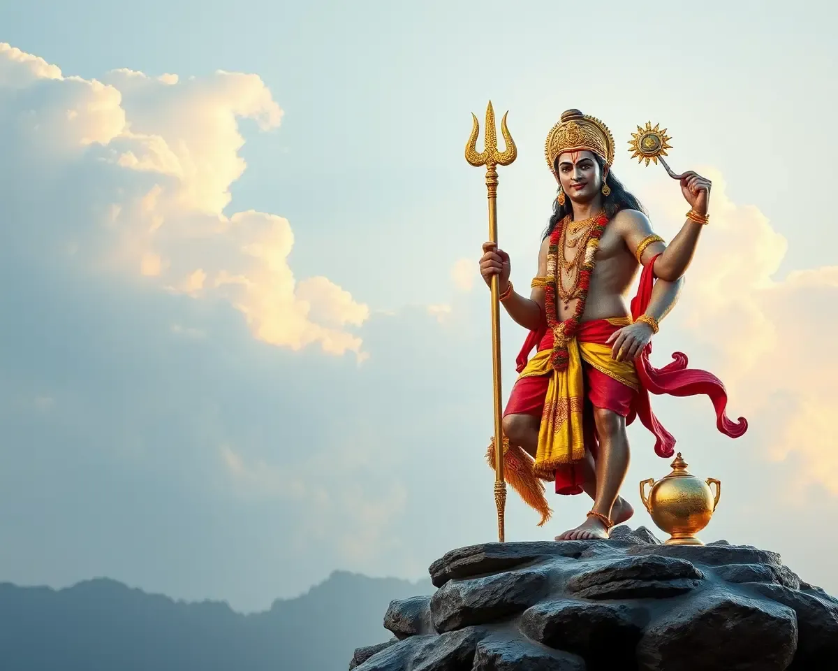 Hanuman Jayanti Image Honors Monkey God's Victory