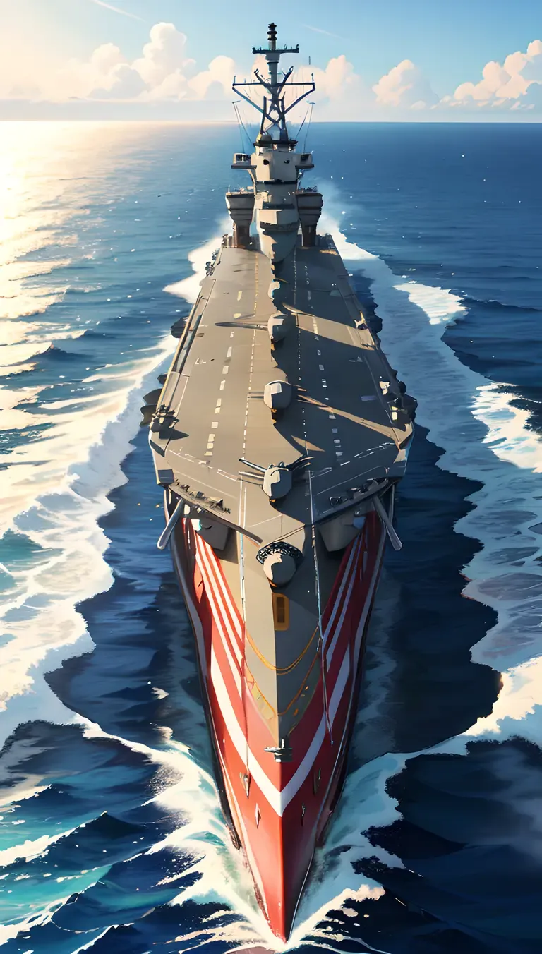 Harry Truman Aircraft Carrier Sails Through Mediterranean Sea