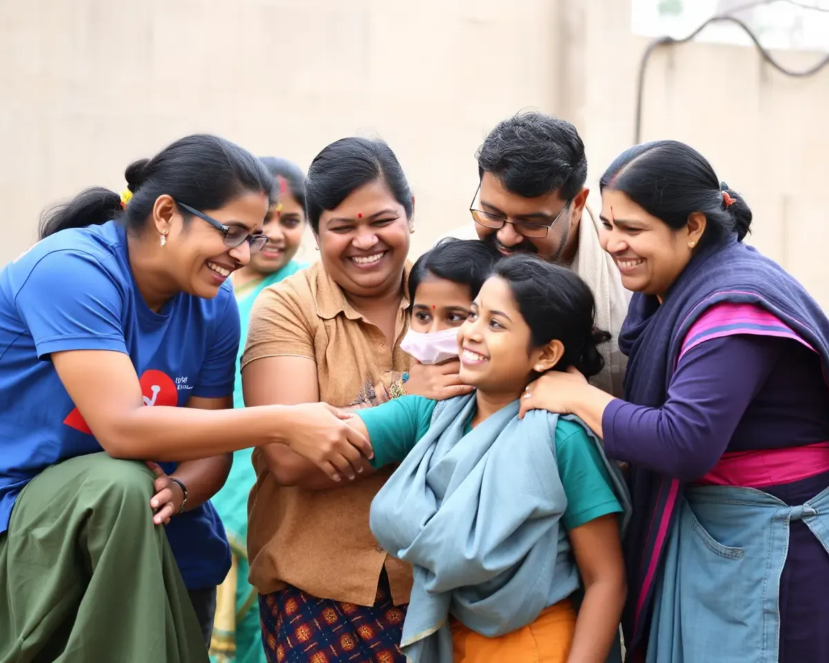 Heartwarming Bhagwat Volunteer Program Banner Design