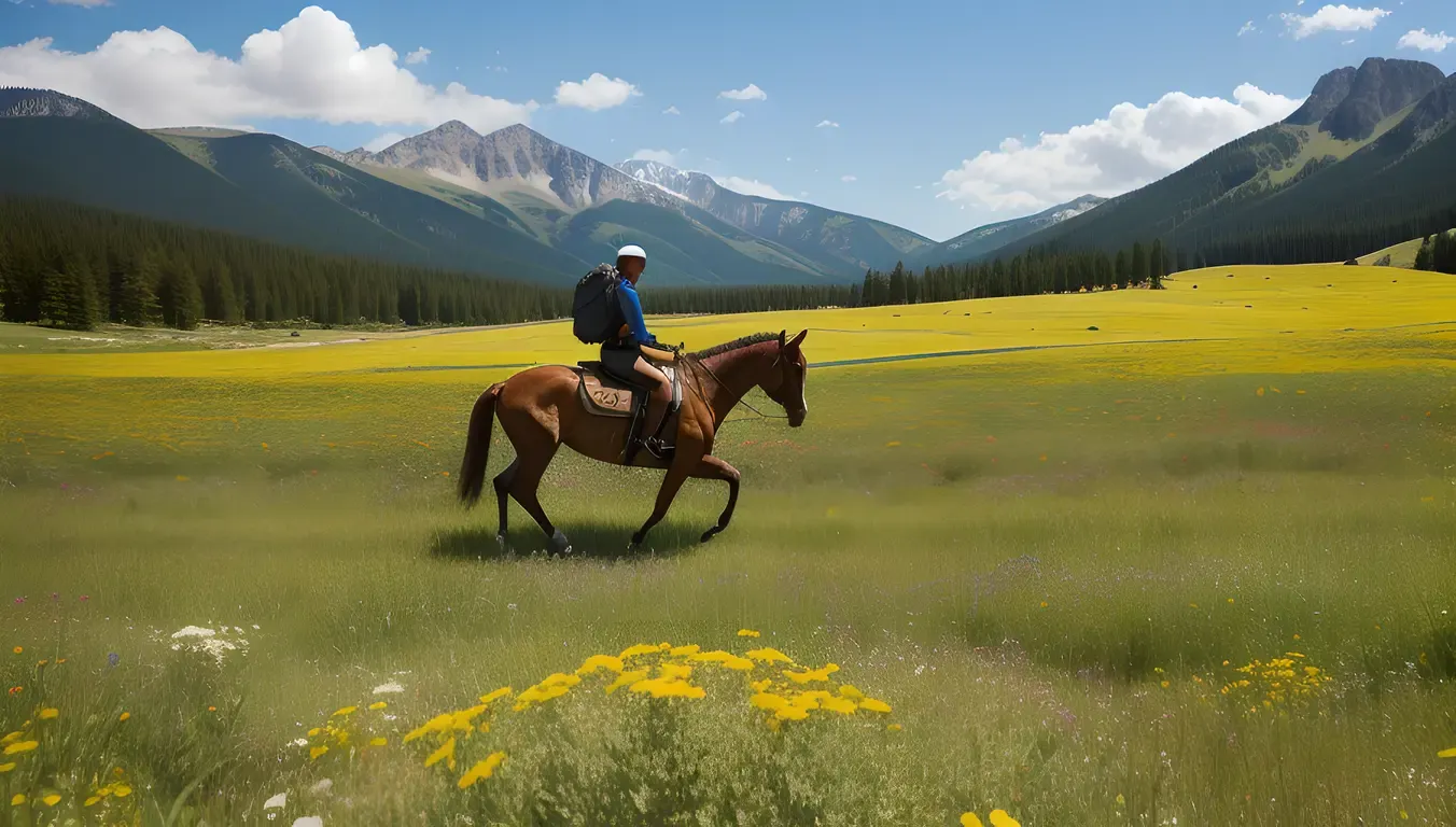 Horseback Rider in Kambi Meadow