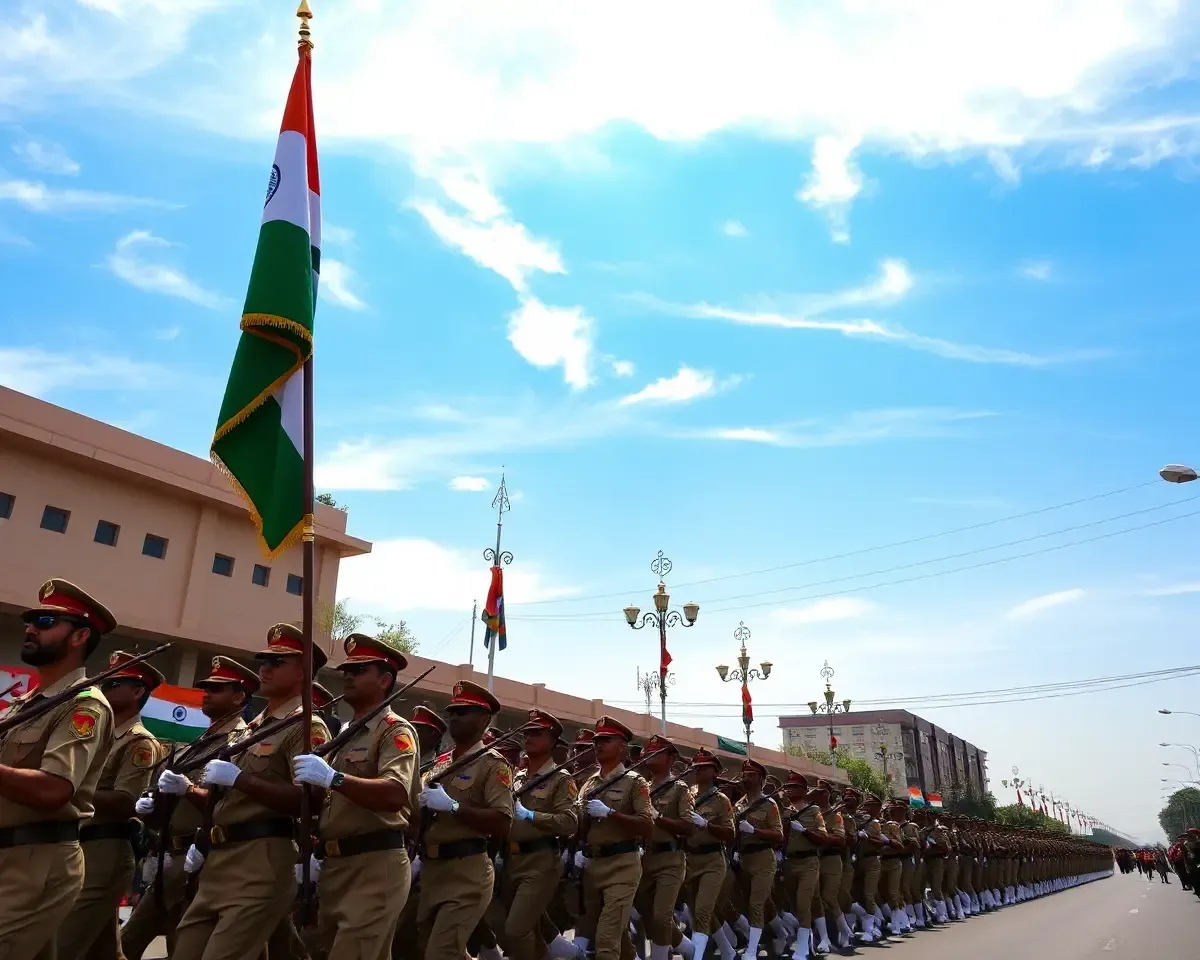 Indian Army Parade on 15 August Independence Day