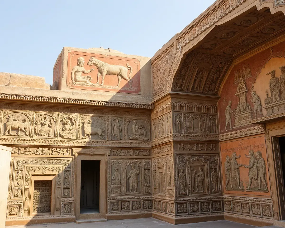 Intricate Carvings and Frescoes Adorn CSC Mohar Walls