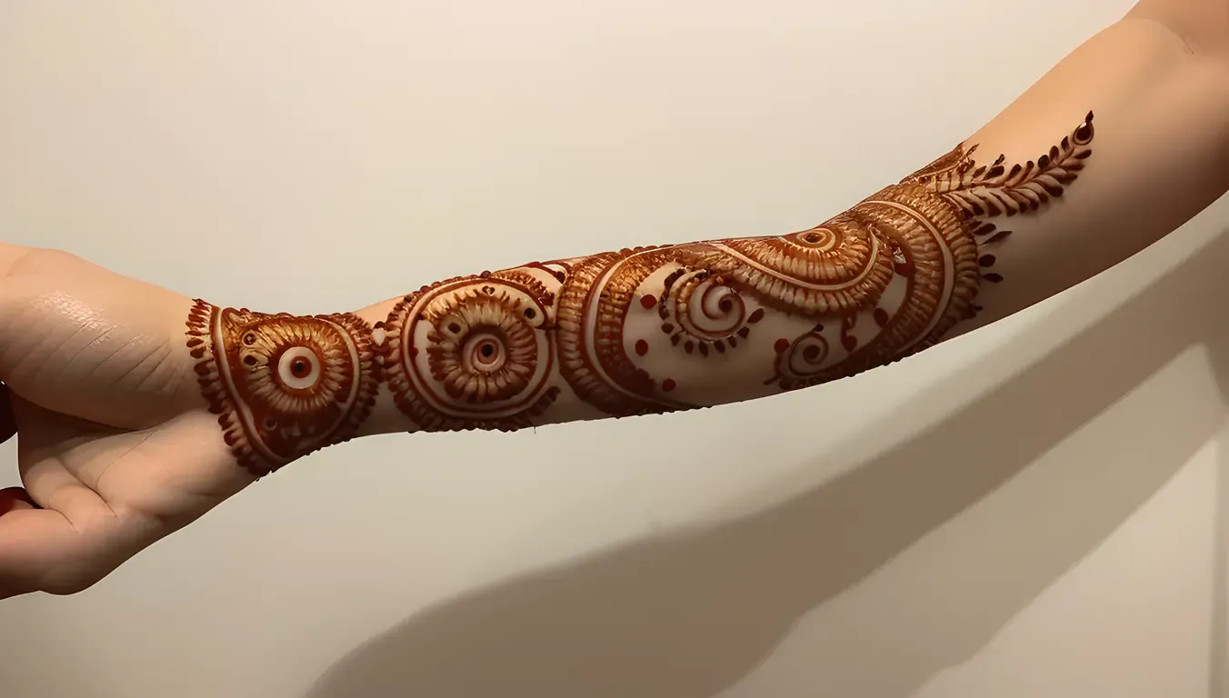 Intricate Nagavalli Hands with Henna Designs