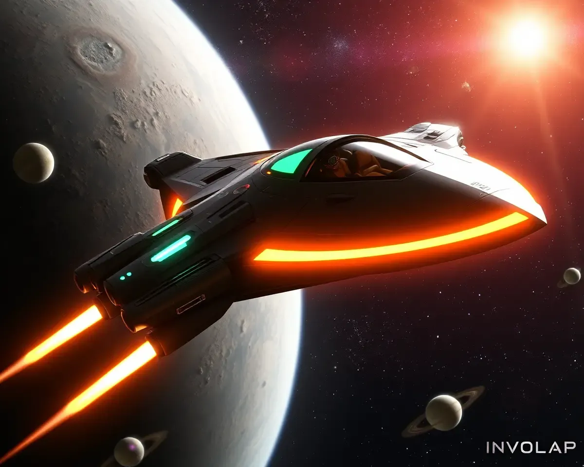 Involap Soars Through Cosmos as Spacecraft